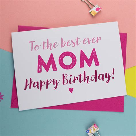 Birthday Card For Mother Card Design Template