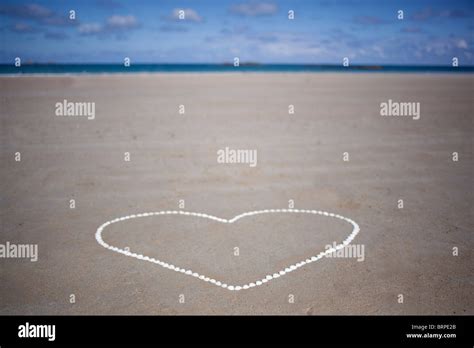Heart Made With Shells Stock Photo Alamy
