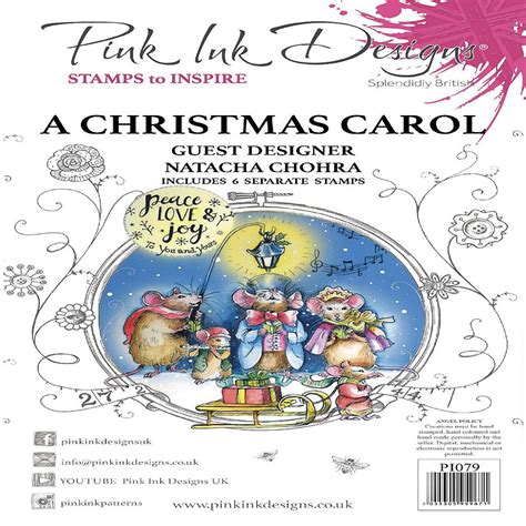 Pink Ink Designs A Christmas Carol A5 Clear Stamp Set Oriental Trading