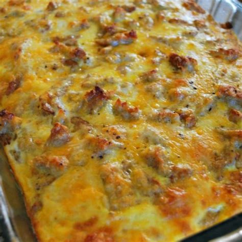 Sausage Egg And Biscuit Breakfast Casserole Food Fun Friday