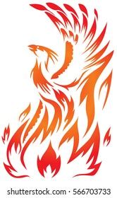 Soaring Phoenix Vector Stock Vector Royalty Free