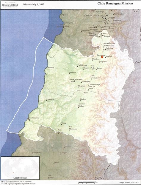 Lds Missions Chile Map