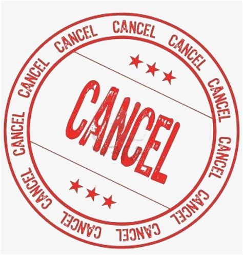 Canceled Stamp Png Canceled Logo Stamp Transparent Transparent Png