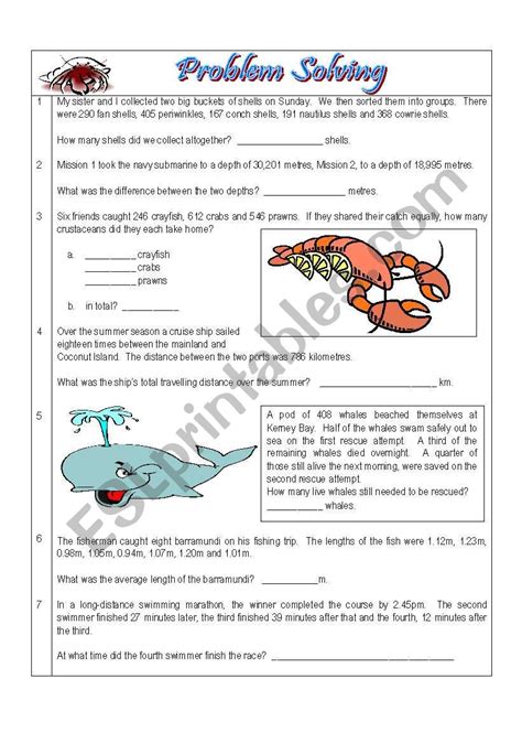 Revision Series Problem Solving Esl Worksheet By Mariana X Riset