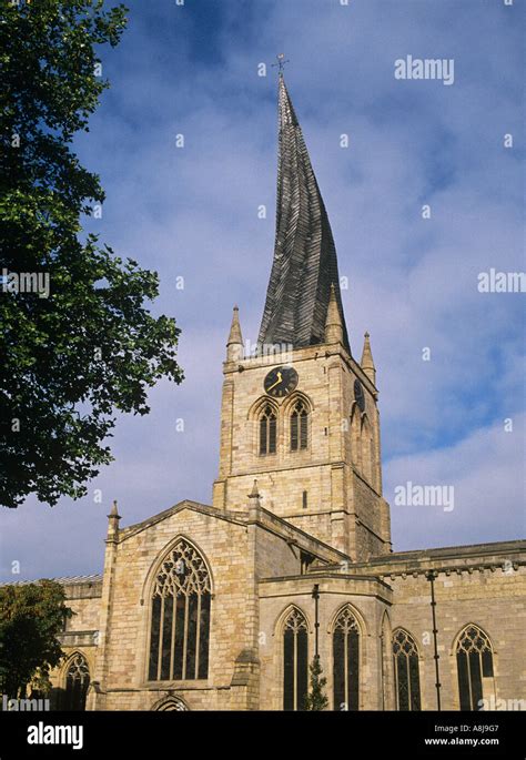 The Twisted Spire Of The Church Of St Mary And All Saints In
