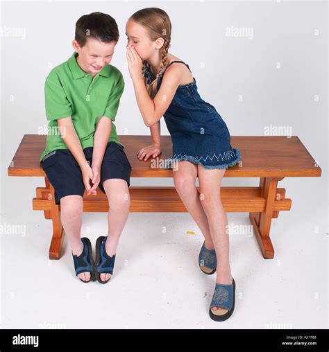 Children Telling Secrets Hi Res Stock Photography And Images Alamy