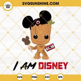 Baby Groot Mickey Mouse Ears Svg Groot Svg I Am Disney Svg