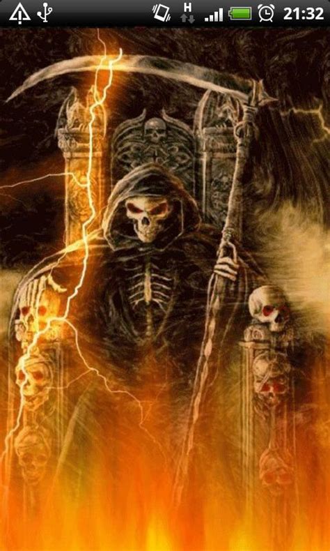 Fire Grim Reaper Live Wallpaper Free Download For Android