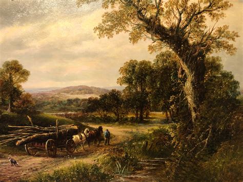 Oil Painting By 19th Century Landscape Artist Thomas Garners