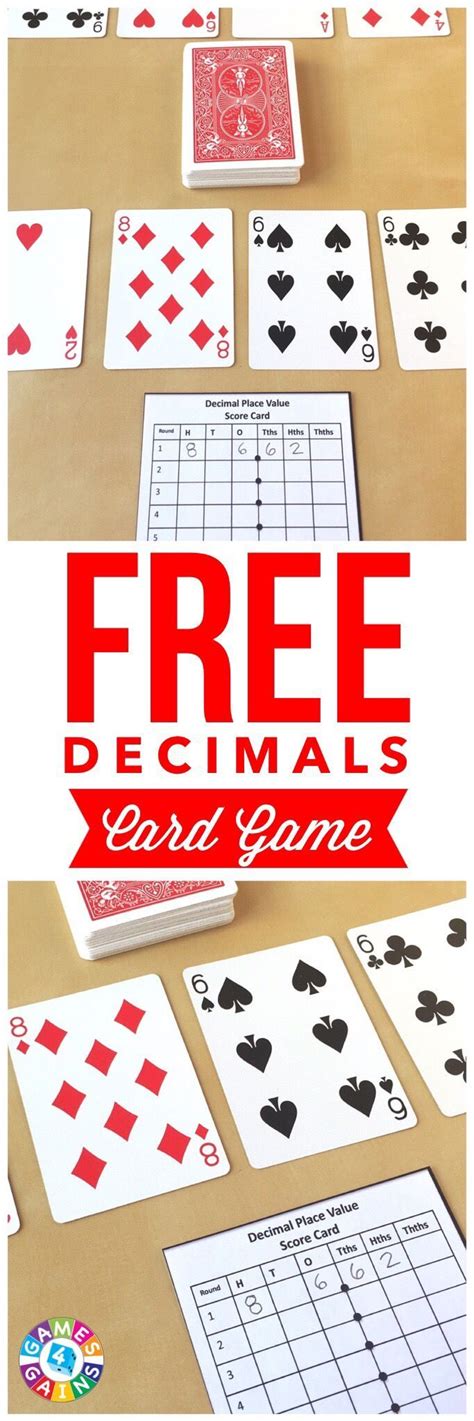 My Students Love This Fun And Easy To Prep Decimals Card Game Works