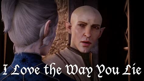 Solas X Lavellan Love The Way You Lie Dragon Age Youtube