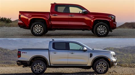 2024 Toyota Tacoma Vs 2024 Ford Ranger Differences Compared