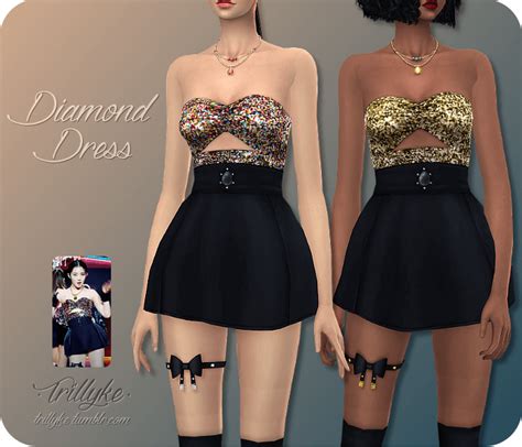 Sims 4 Maxis Match Diamond Dress The Sims Book
