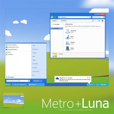 【win7主题】metro Luna：清新养眼，很xp It之家