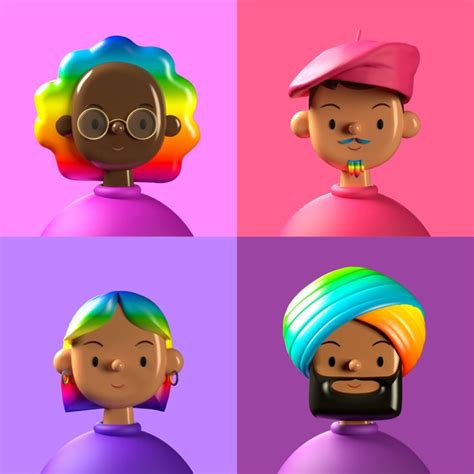 Toy Faces 3d Avatar Library — Free Demo Bundle 8 Avatars Limited Use