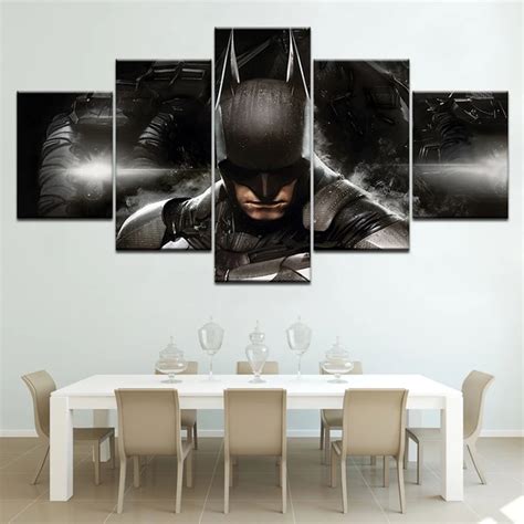 The Batman Free Shipping 5 Panels Hd Print Wall Art Modern Modular