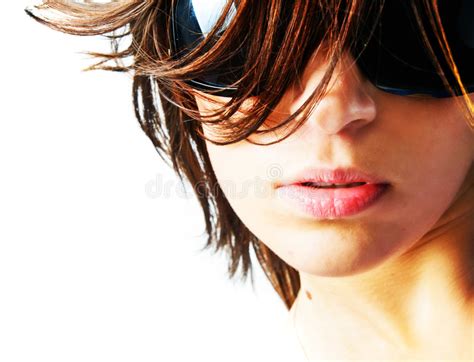 Beautiful Woman In Sunglasses Stock Image Image Of Close Face 8306379