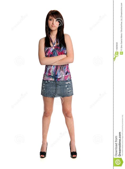Teenage Girl Standing Stock Photo Image Of Teenager
