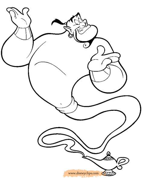 genie_coloring3.gif (720×920) | Disney coloring pages, Disney collage