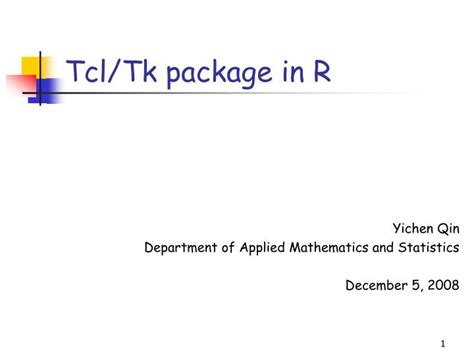 Ppt Tcltk Package In R Powerpoint Presentation Free Download Id