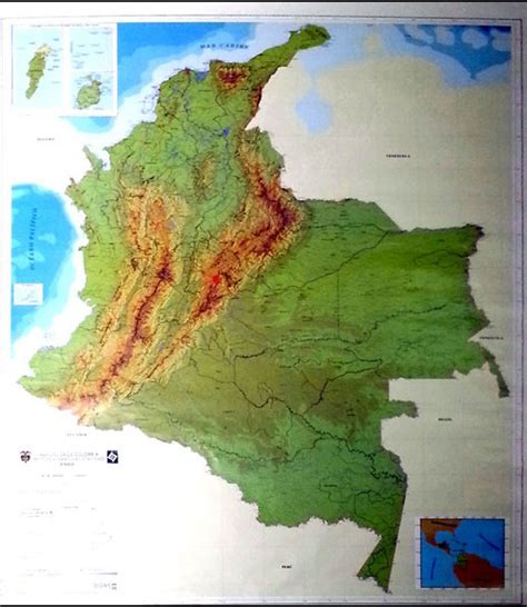 Mapa Fisico De Colombia