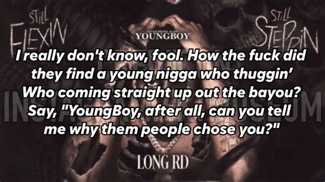 Nba Youngboy Long Rd Lyrics Youtube