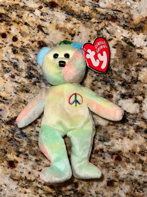 RARE Peace Ty Beanie Baby 1996 & Teenie Beanie Baby Peace | Etsy