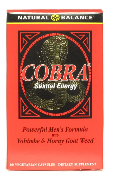 natural balance cobra sexual energy vegetarian capsules shop diet and fitness at h e b
