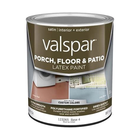 Valspar Tintable Satin Interior Or Exterior Porch And Floor Paint 1