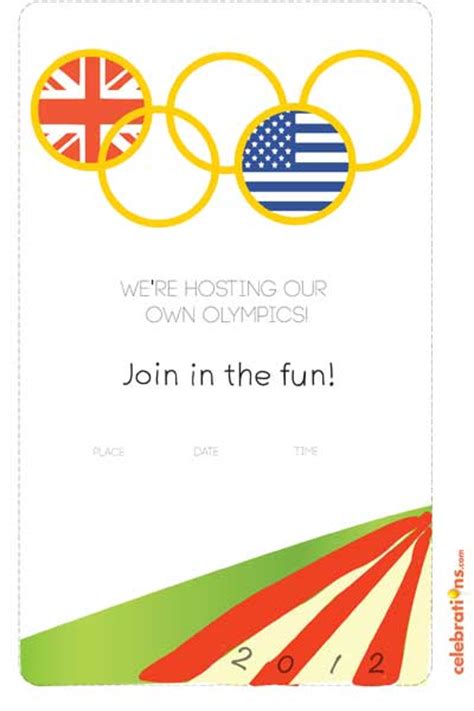 Free Olympic Party Invitations And Printables 247 Moms