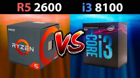 Meanwhile the higher clocked 8350k does well, maxing out the. Ryzen 5 2600 vs i3 8100 Gaming Tests, CPU Benchmarks - YouTube