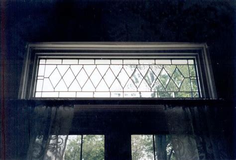 Heritage Homes Fersina Windows Leaded Glass Transom Window Leaded Glass Transom Leaded Glass