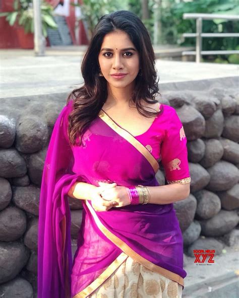 Actress Nabha Natesh Hot Stills In Half Saree Social News Xyz