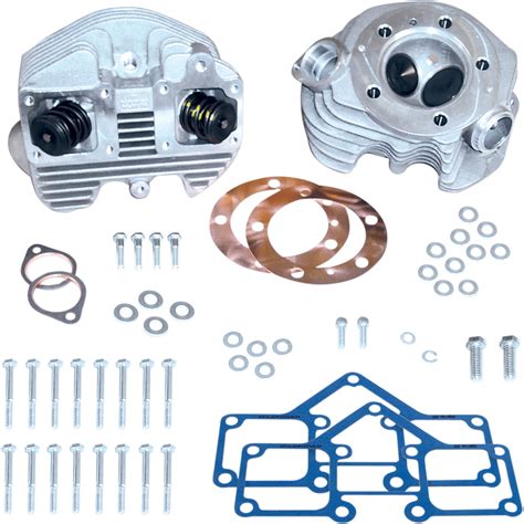 Sands Shovel Cylinder Head Kit Standard Bore In Natural Finish For 1966