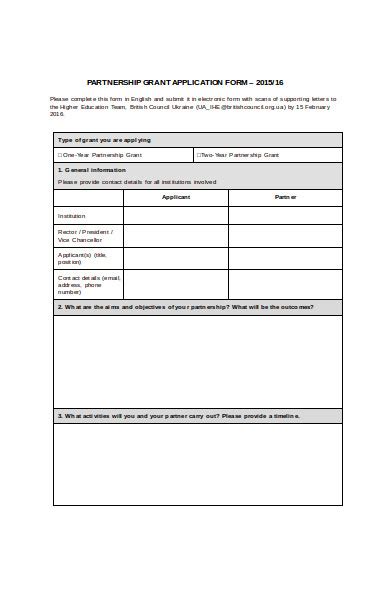 Free 36 Partnership Forms In Pdf Ms Word