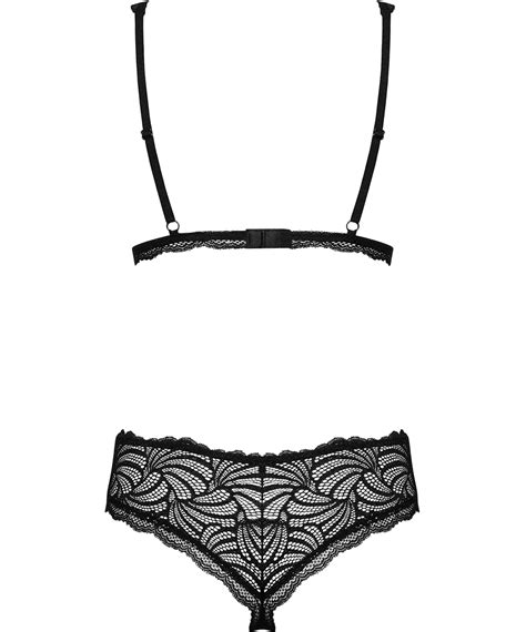 Obsessive Sweetia Black Lace Lingerie Set Sexystyleeu