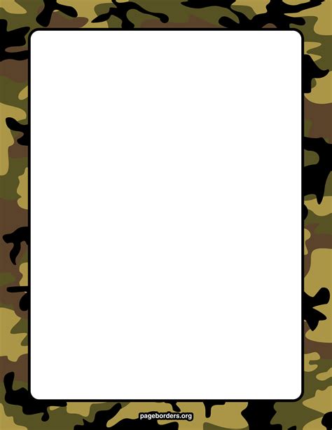 Camouflage Border For Word Clipart Best