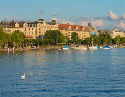 Lake Zurich At Sunset Editorial Photography Image Of Travel 150754852