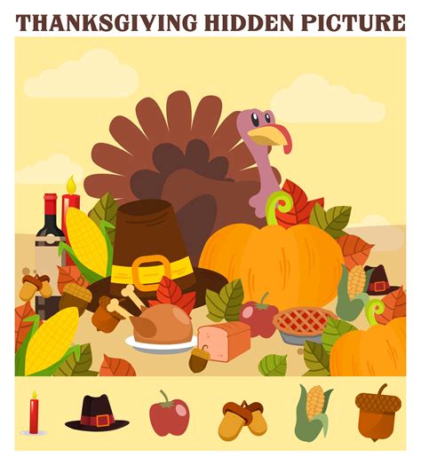 10 Best Printable Thanksgiving Hidden Picture Games Pdf For Free At
