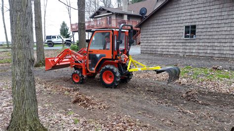 Landscape Rock Rake 3 Point Soil Gravel Lawn Tow Behind Compact Tractor