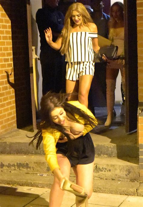 Geordie Shores Chloe Falls Out Of Club After Kicking Zahida Daily Star