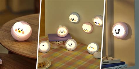 These Bt21 Night Lights Have Motion Sensors To Easily Leave Them On