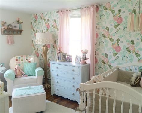 Rory Lous Shabby Chic Mint Pink And Gold Nursery Project Nursery
