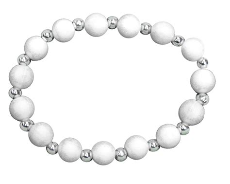 White Bead Bracelet