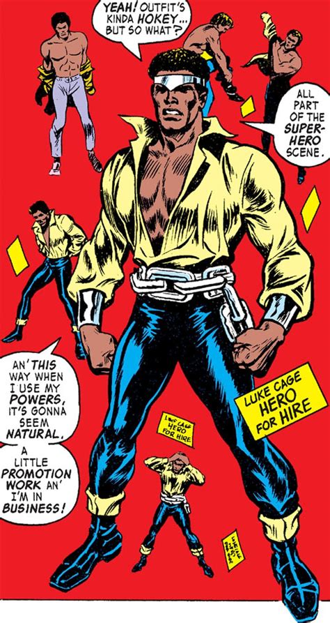 Luke Cage Hero For Hire Marvel Comics 1970s Profile Luke Cage