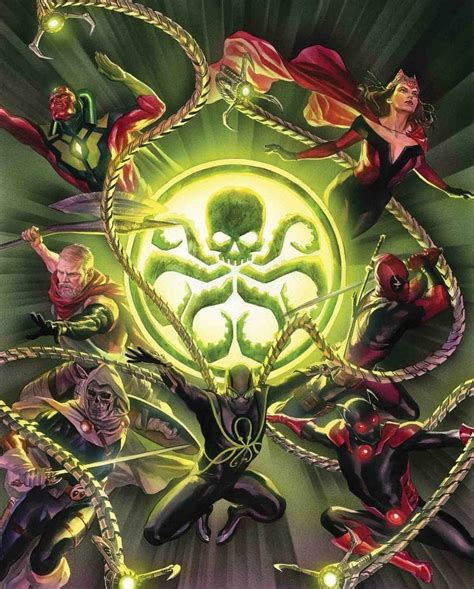 Hail Hydra By Alex Ross Marvel Villains Marvel Comics Marvel