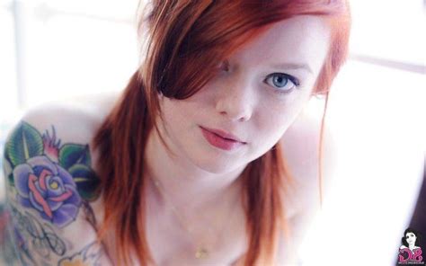 Blue Eyes Tattoo Redhead Suicide Girls Women Face Julie Kennedy Wallpapers Hd Desktop