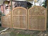 Wood Fencing With Lattice Pictures