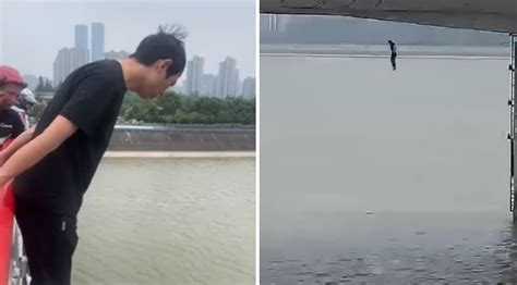 Fearless Deliveryman Leaps From Bridge To Rescue Drowning Woman