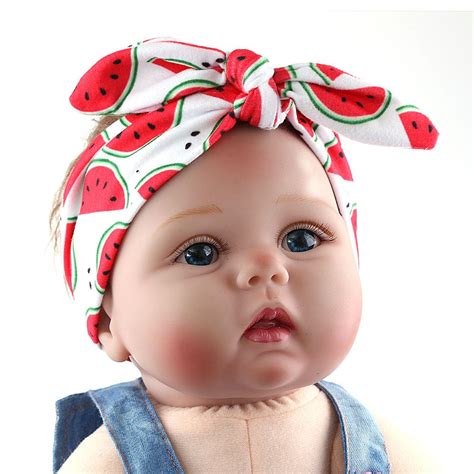 Measurements for the tied headwrap: 1PC Cute Infant Fruit Print Headband Baby Girl Hairband DIY Soft Headwrap Children Elastic Hair ...